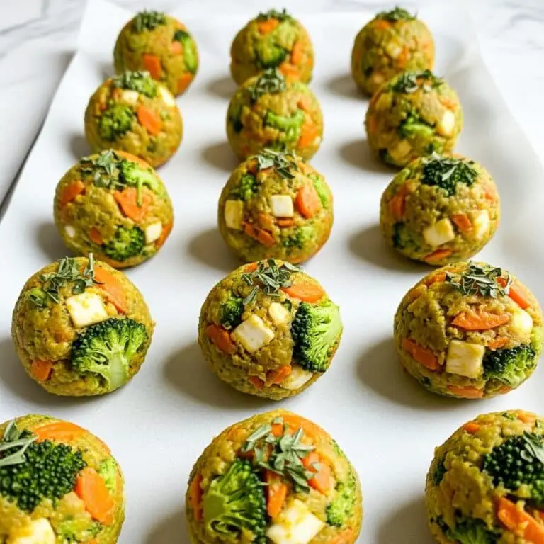 Baked Broccoli Cheese Balls Recipe