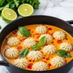 Soup Dumplings in Thai Red Curry Sauce Recipe