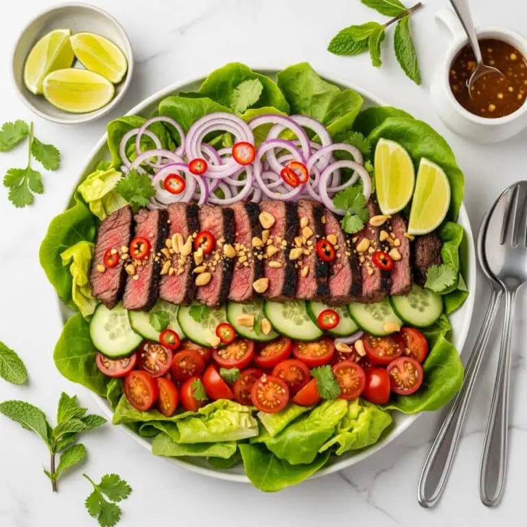 Thai Beef Salad with Ginger-Lemongrass Dressing Recipe