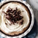 French Silk Pie with Oreo Crust and Chocolate Whipped Cream Recipe