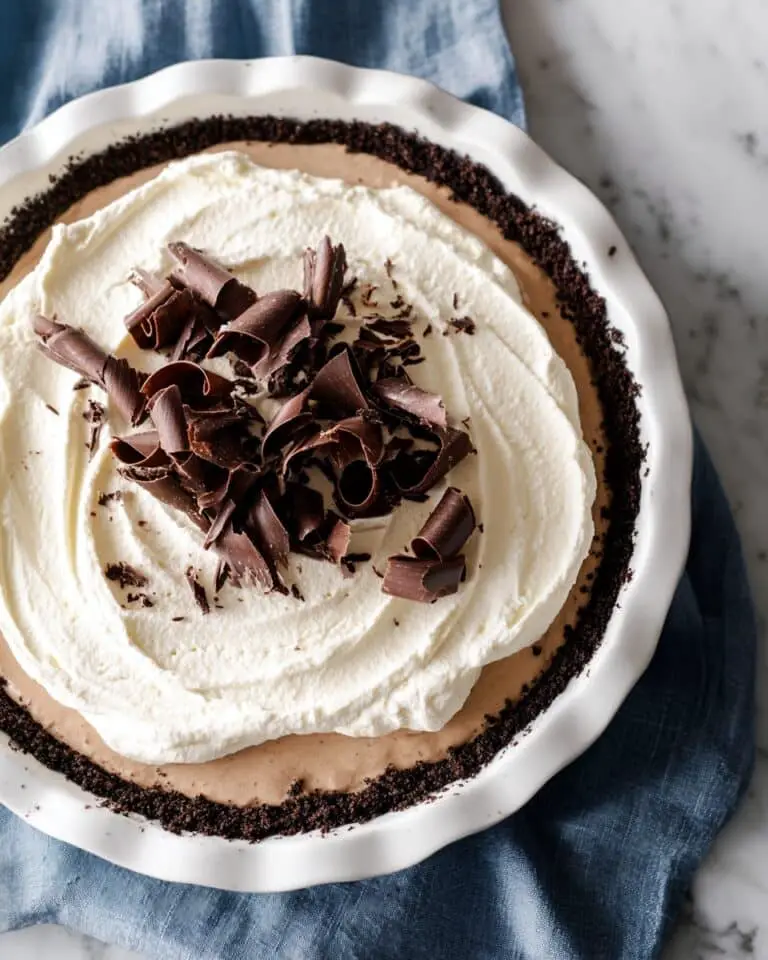 French Silk Pie with Oreo Crust and Chocolate Whipped Cream Recipe