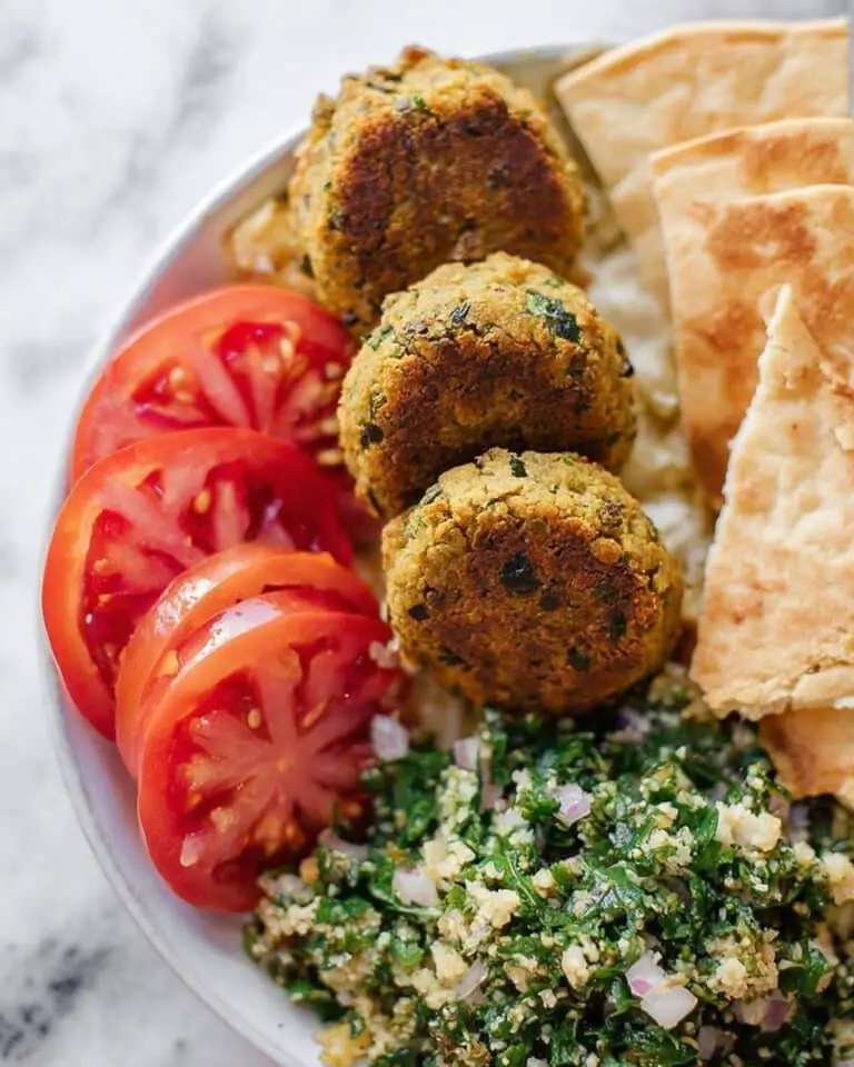 Baked Lemon Herb Quinoa Falafel Recipe