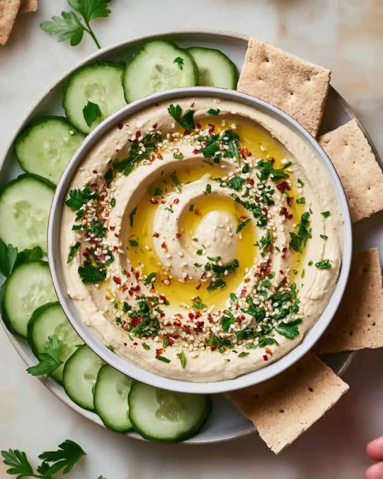 Easy High-Protein Hummus with Cottage Cheese Recipe