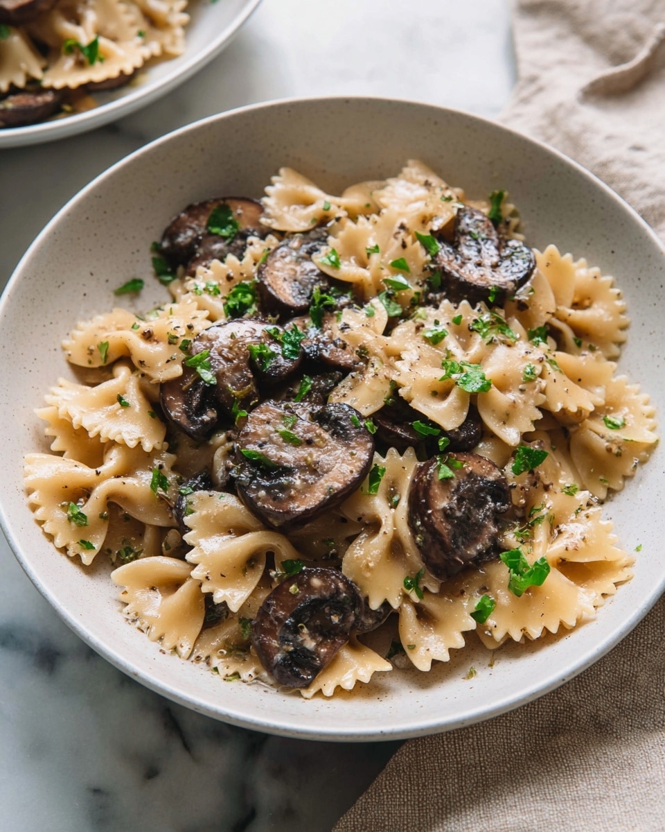 One Pot Creamy Vegan Mushroom Pasta Recipe