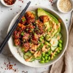 Honey Sriracha Salmon Bowls Recipe