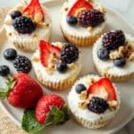 Frozen Yogurt Granola Cups with Fruit and Nuts Recipe
