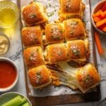 Sheet Pan Buffalo Chicken Sliders Recipe