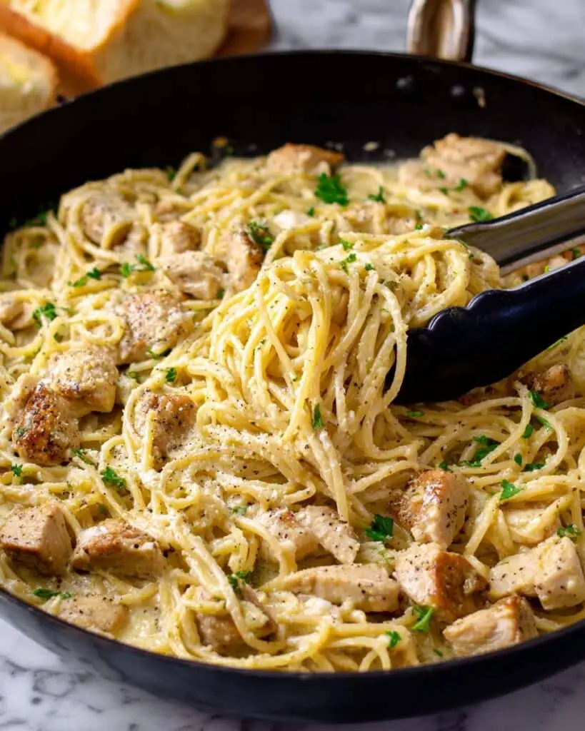Garlic Parmesan Chicken Pasta Recipe