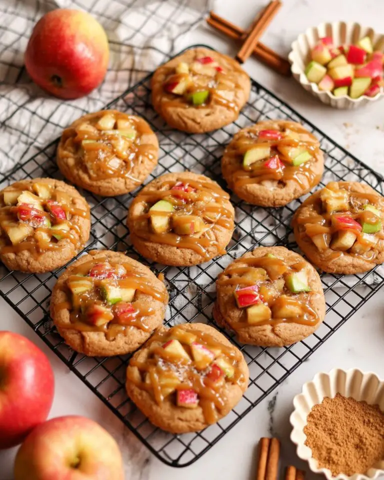 Apple Pie Snickerdoodle Cookies with Caramel and Apple Filling Recipe