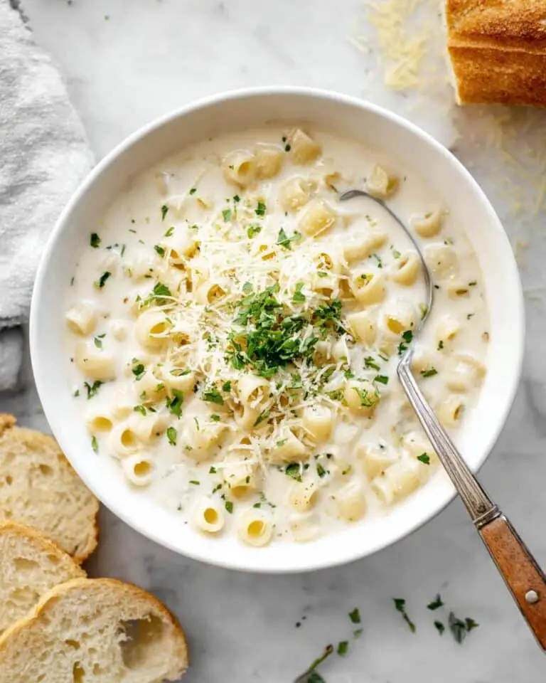Creamy Garlic Parmesan Soup Recipe