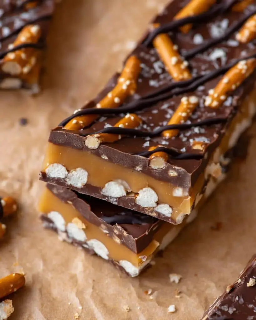 Salted Caramel Pretzel Bark Recipe