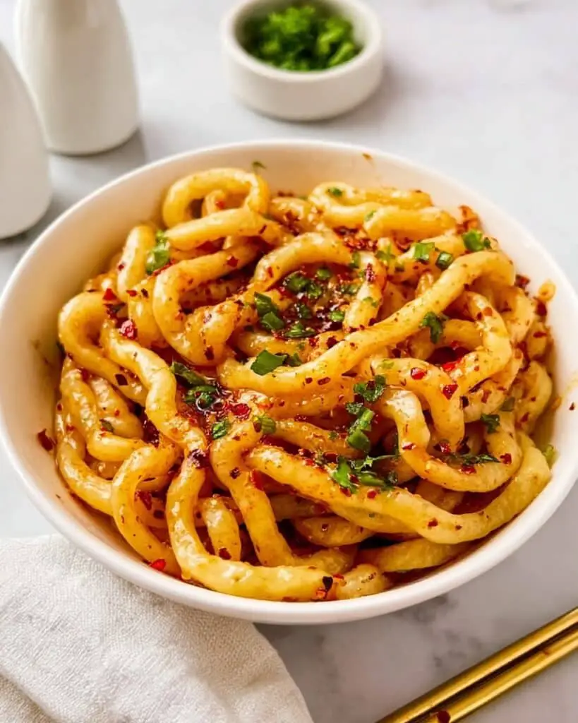 Spicy Potato Noodles Recipe