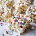 Homemade Funfetti Marshmallow Popcorn Treats Recipe
