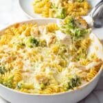 Chicken Noodle Casserole with Broccoli and Swiss Cheese Recipe