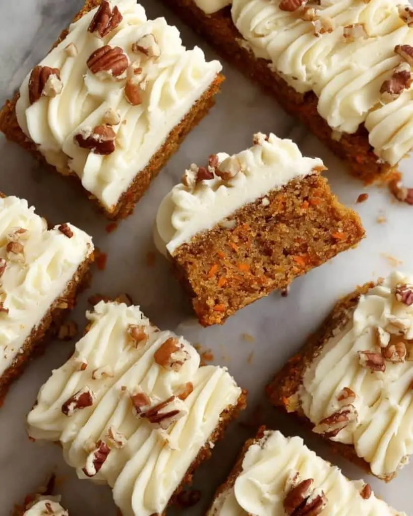 Carrot Cake Bars with Cream Cheese Frosting Recipe