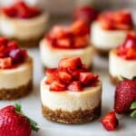Easy Mini Strawberry Cheesecakes Recipe