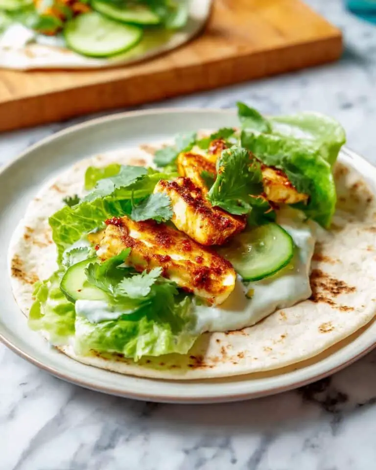Sweet Chilli Halloumi Wrap Recipe