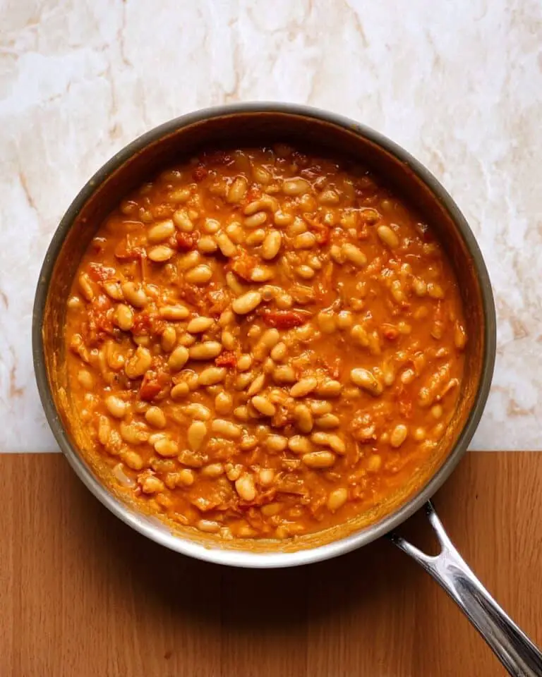 Creamy Tomato Coconut Bean Skillet Recipe