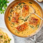Creamy Garlic Butter Tuscan Salmon Recipe