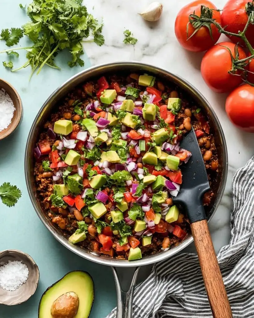 Beef and Cauliflower Taco Skillet Recipe