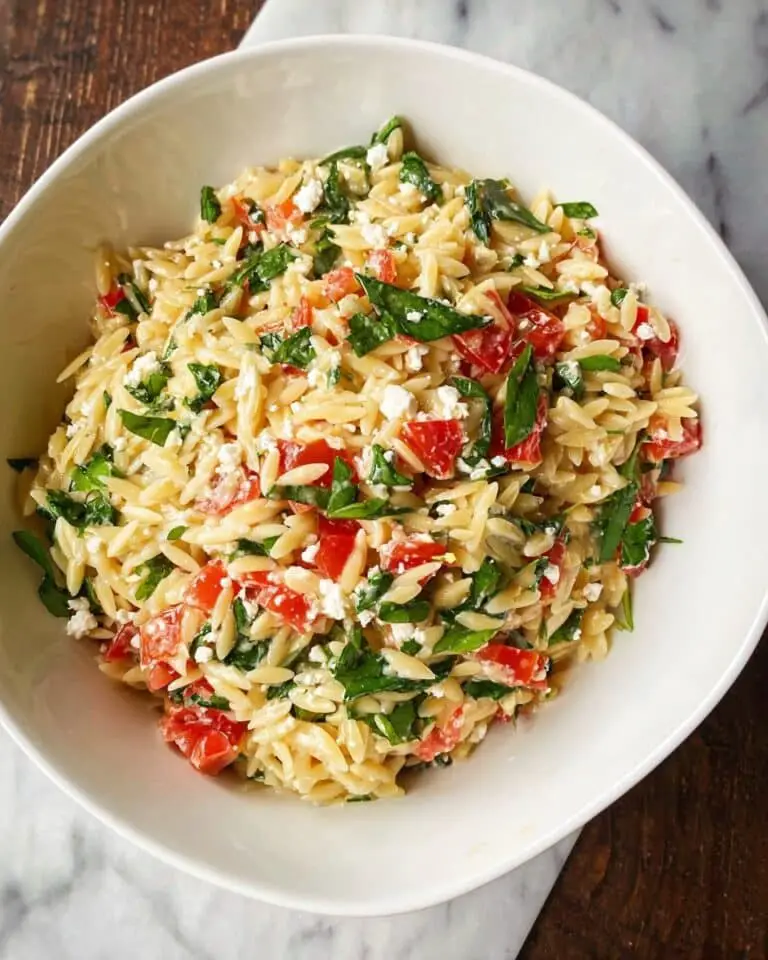Bruschetta Orzo Pasta Salad Recipe
