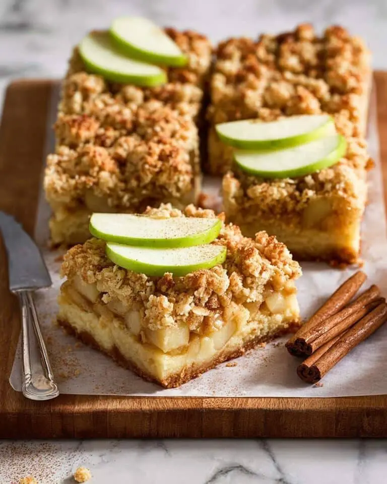 Apple Crumble Bars with Salted Caramel and Ice Cream Recipe