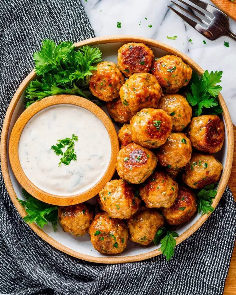 Ranch Chicken Meatballs Recipe