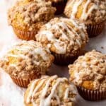 Peach Streusel Muffins with Creamy Peach Icing Recipe