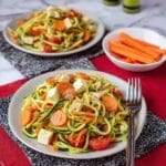Pizza Zucchini Noodle Salad Recipe
