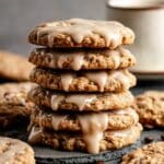 Vanilla Brown Sugar Oatmeal Latte Cookies with Espresso Icing Recipe