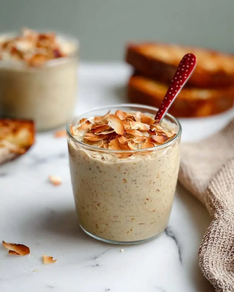 Almond Croissant Overnight Oats (40g Protein) Recipe