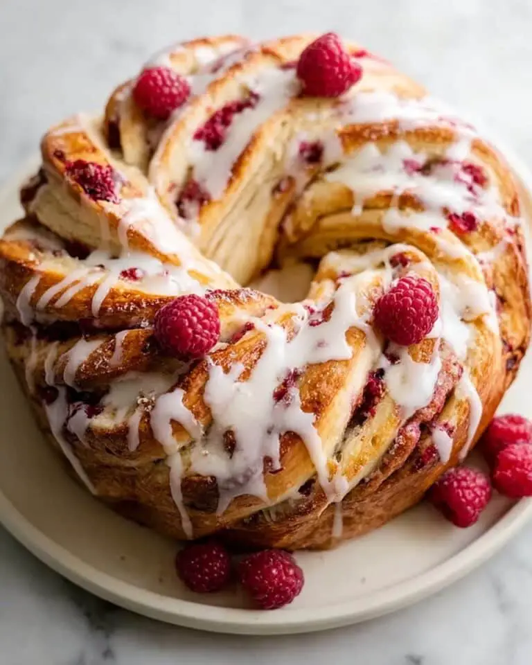 Raspberry Danish Twist Bread Recipe