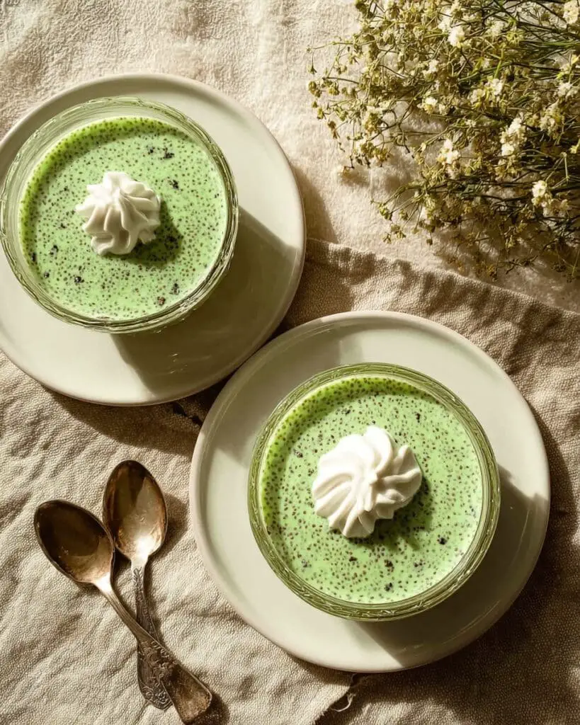Chia Seed Pudding with Coconut and Pandan Recipe