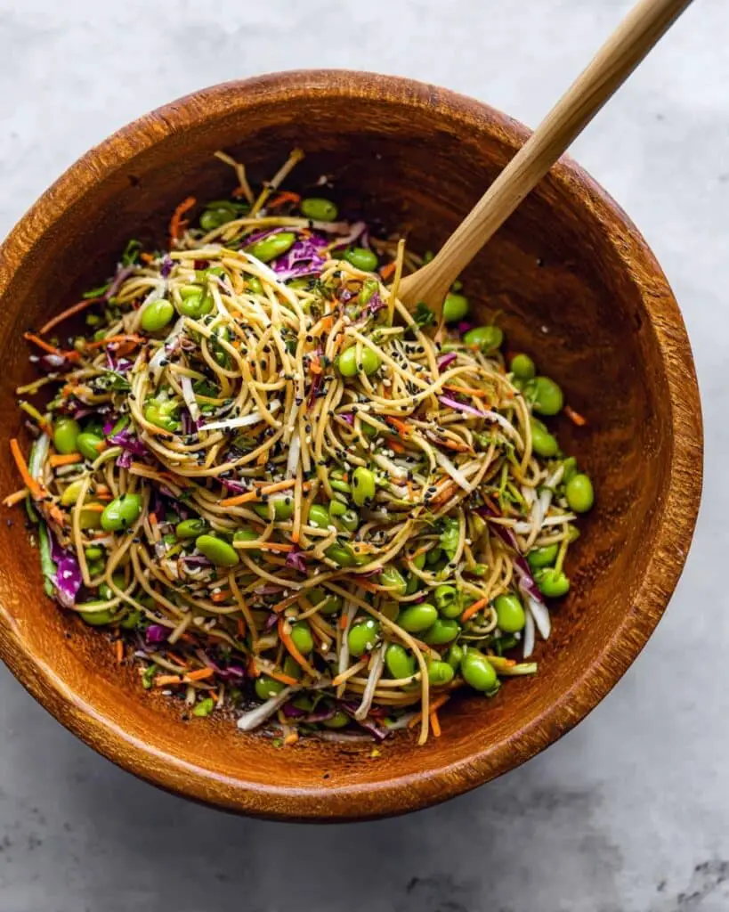 Sesame Ginger Edamame Noodles Recipe