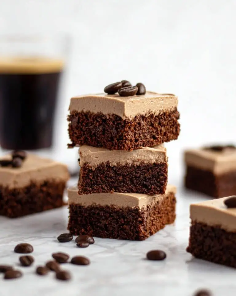 Coffee Brownies with Mocha Frosting Recipe