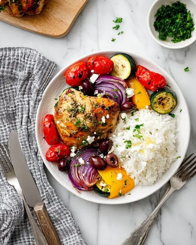 Greek Sheet Pan Chicken Dinner Recipe
