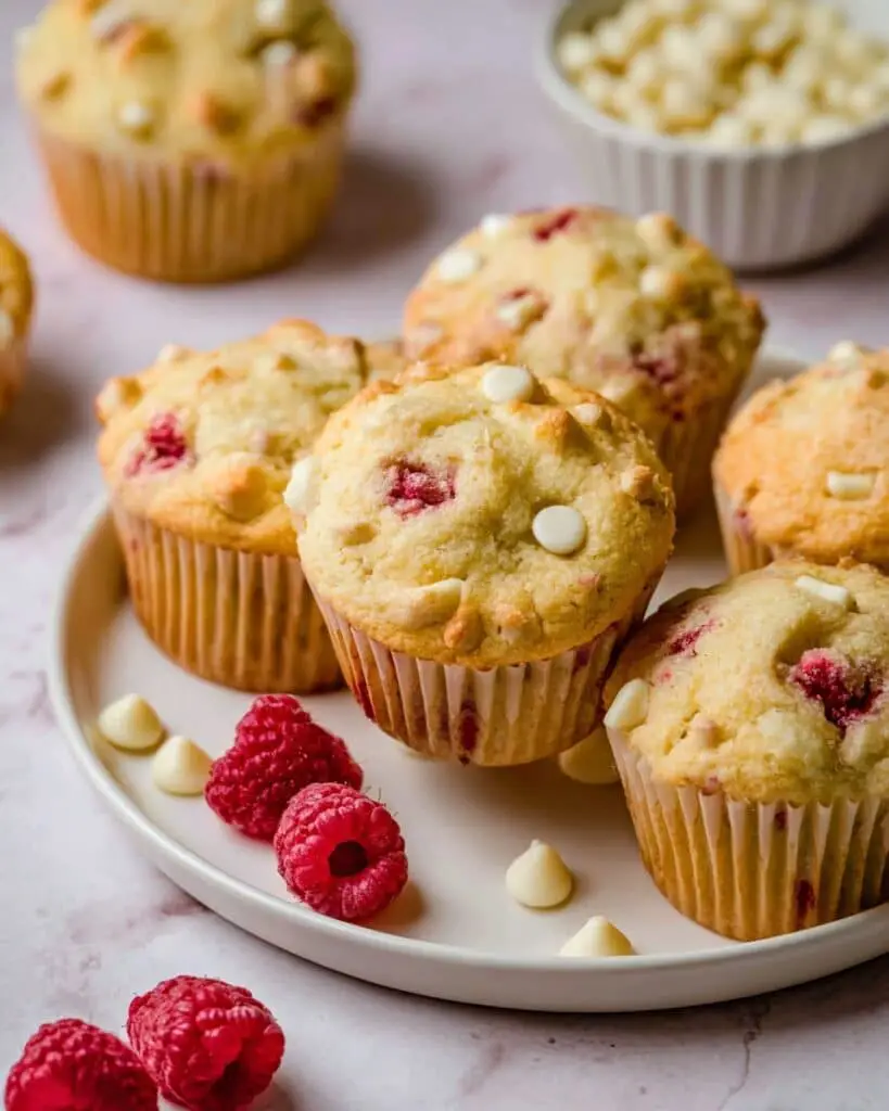 White Chocolate Raspberry Muffins Recipe