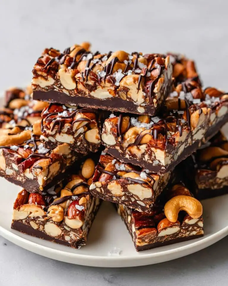 Dark Chocolate and Sea Salt Nut Bars Recipe