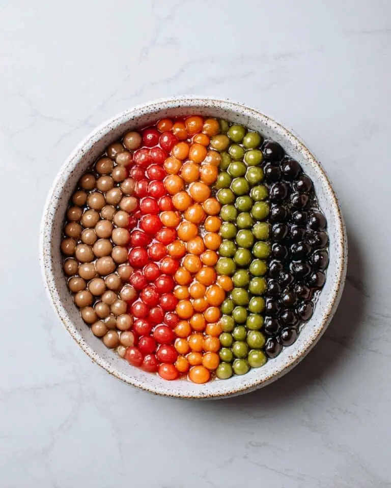Homemade Tapioca Pearls (Boba) in Five Delicious Flavors Recipe