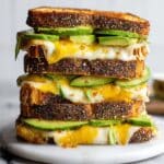 Avocado and Triple-Cheese Grilled Cheese Sandwich Recipe
