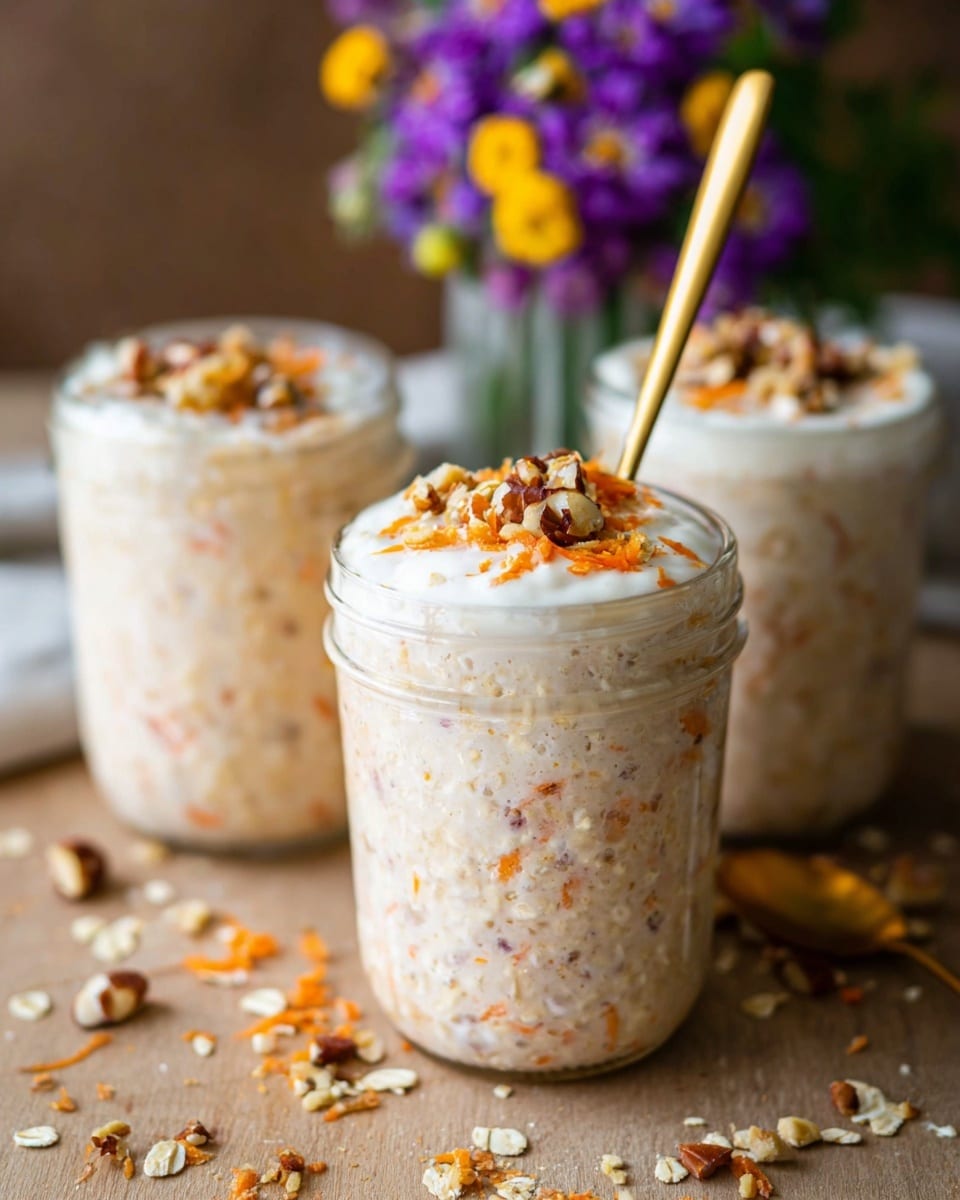 The BEST Carrot Cake Overnight Oats Recipe