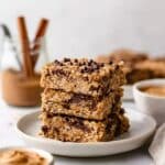 Peanut Butter Banana Baked Oatmeal Bars Recipe