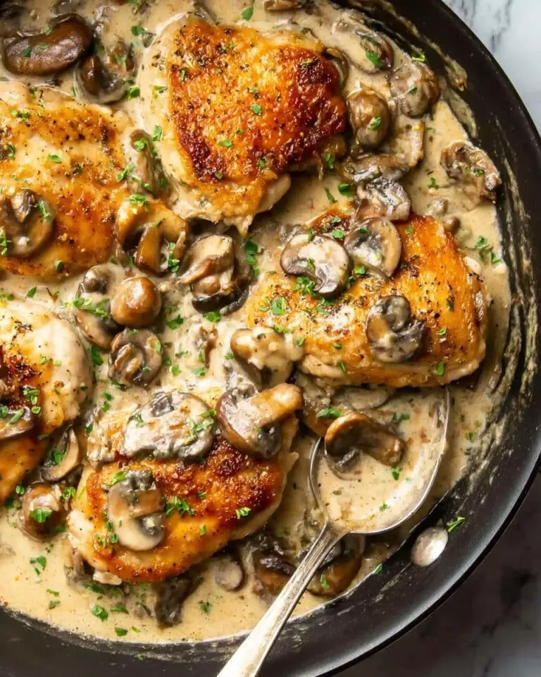 Creamy Mushroom Chicken Recipe