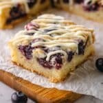 Lemon Blueberry Blondies Recipe