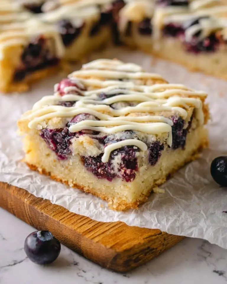 Lemon Blueberry Blondies Recipe