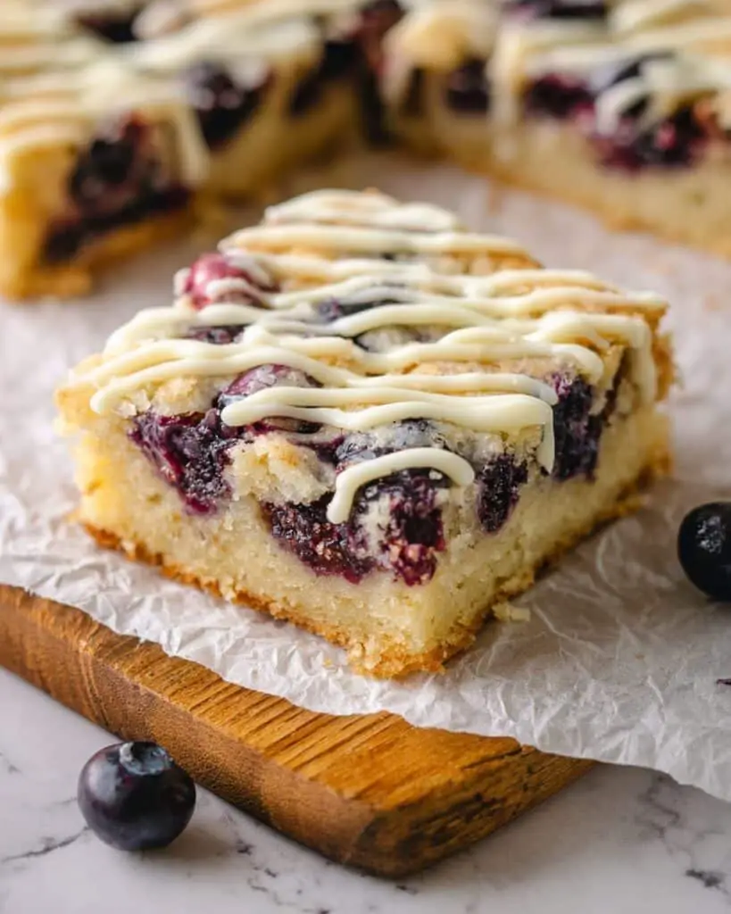 Lemon Blueberry Blondies Recipe