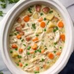 Slow Cooker Garlic Parmesan Chicken Stew Recipe