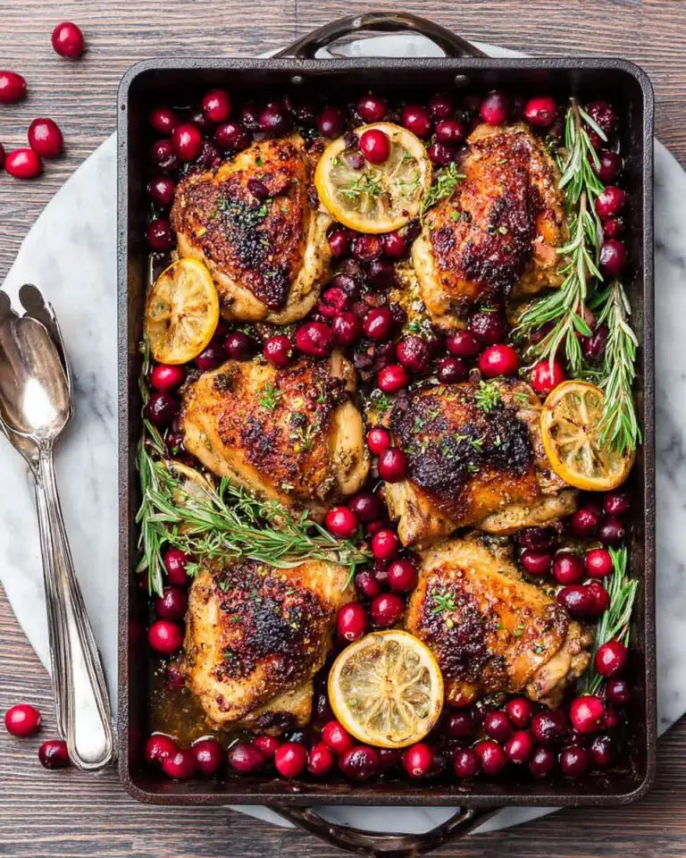 Baked Cranberry Chicken with Rosemary Recipe