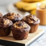Chocolate Peanut Butter Banana Muffins (Gluten-Free & Dairy-Free Options) Recipe