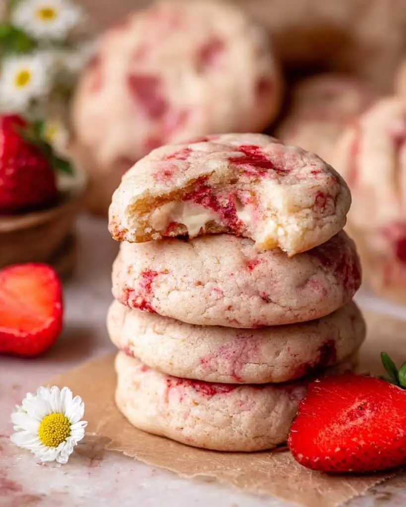 Strawberry Cheesecake Cookies Recipe